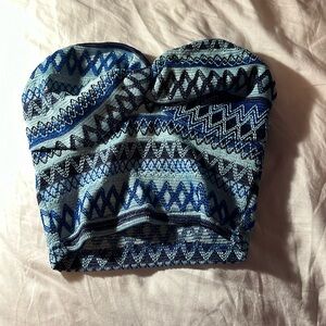 Blue SHEIN tube top. Size small.